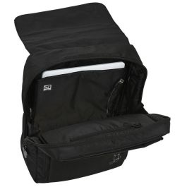 SAFTA Mochila Mickey Disney 39cm con Puerto USB y Compartimento para Portátil 13.3"