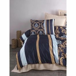 Juego de Cama ASI8684282835097 - 1 Funda Nórdica 220x240 cm + 2 Fundas Almohada 60x60 cm - 100% Poliéster Microsatín Azul