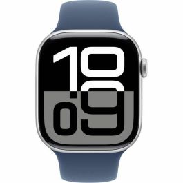 Apple Watch Series 10 GPS + Cellular 46 mm Caja de aluminio plateada Correa deportiva vaquera S/M