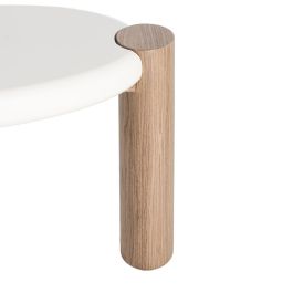 Mesa Centro Blanco-Natural Dm Salón 125 X 60 X 41 cm