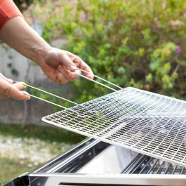 Pack Barbacoa Plegable de Acero Inoxidable para Carbón y Esterilla para Horno y Barbacoa InnovaGoods