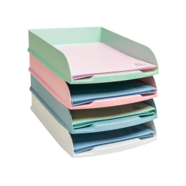 Exacompta Bandeja sobremesa combo styli autentik, set 4 unidades, plastico reciclado, colores surtidos Precio: 20.50000029. SKU: B16KTPR9ZZ