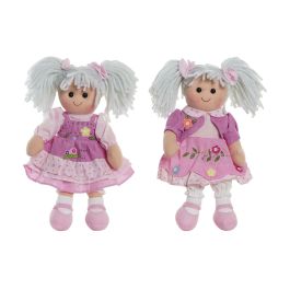DKD Home Decor Muñeca Kids Rosa Blanco Poliester Algodon 15 x 35 x 24 cm (4 Unidades) Precio: 52.5000003. SKU: B1GQGVBRJJ