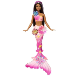 Barbie Muñeca Sirena Florece Morena JDM73 Mattel con Flores Sorpresa, Cola Degradada y Pelo Castaño con Mechas Moradas +3 Años Precio: 26.49999946. SKU: B16YPAEXVW