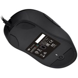 Thermaltake GMO-DMS-WDOOBK-01 Ratón Gaming Óptico USB-A con Cable para Mano Derecha, 6 Botones, RGB Multi y Aceleración 50G Negro