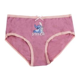 Cerdá Pack de 3 Braguitas para Niña Stitch Single Jersey, Multicolor, de 6 a 8 años
