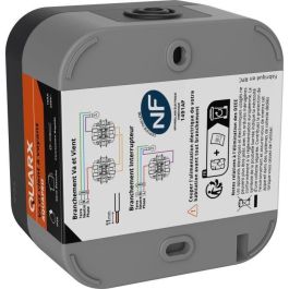 QUARX QUA1719190948977 Interruptor de dos vías Aqua Pro Exterior, luz indicadora, IP55, 250V