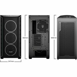 be quiet! SHADOW BASE 800FX Black Midi Torre PC, ATX, Ventana Cristal Templado, Iluminación ARGB FX, Silencioso