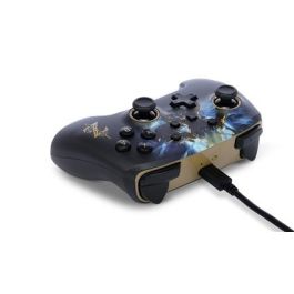 Power A Mando Inalámbrico Nintendo Switch NSGP0028-01, Diseño Link vs. Lynel, Licencia Oficial, Color Negro