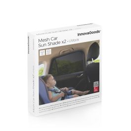 Malla Parasol para Coche UVlock InnovaGoods Pack de 2 uds Malla Parasol para Coche UVlock InnovaGoods Pack de 2 uds