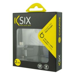 Cargador de Pared + Cable USB A a USB C KSIX USB Negro Precio: 9.5000004. SKU: S1902381