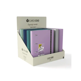 Carchivo Carpeta Carchivo 360 My Rules 4 Anillas 20 mm PP Foam A4 con Gomilla Expositor 10 Unidades Colores Surtidos Precio: 147.49999946. SKU: B144BPA9P2