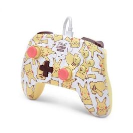 Enhanced Mando Con Cable Nintendo Switch Pikachu Blush POWER A 1526547-01