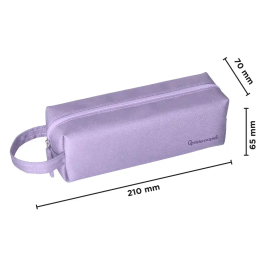 Liderpapel Estuche Portatodo Classic Rectangular con Asa 210x70mm Lila
