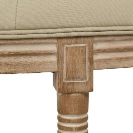 Banqueta Beige Madera de caucho 125 x 45 x 48 cm