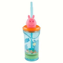 Vaso con figurita 3D peppa pig core 360 ml. Vaso con figurita 3D peppa pig core 360 ml.
