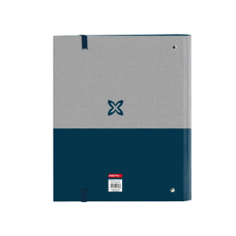 Carpeta de anillas Munich Street Azul Gris 27 x 32 x 3.5 cm