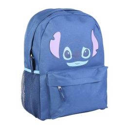 Cerdá Mochila Casual Disney Stitch Azul 100% Poliéster, para Adolescentes (12-16 años) y Uso Diario