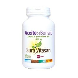 SURA VITASAN Aceite de Borraja Orgánico 1200mg, 90 Perlas, Rico en Omega-6 (GLA 240mg / LA 37%) Precio: 41.9899997. SKU: B18JCYZDAX