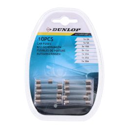 Dunlop Set de 10 Fusibles de Cristal para Coche - Variados 1x2A, 1x5A, 3x10A, 2x15A, 1x20A, 1x25A, 1x30A Precio: 1.88999943. SKU: S7908711