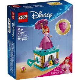 LEGO 43259 Disney Princess Ariel Bailarina - Set de Construcción La Sirenita con Vestido Diamante y Base Giratoria para Niños +5 Años