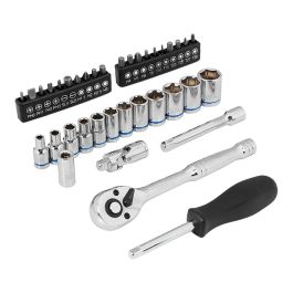 Workpro Juego Carraca 1/4 Pulg 37 Piezas Incluye Vasos y Puntas