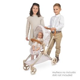 Decuevas Coche de Muñeca Plegable 3 en 1 Verona para Muñecas hasta 50 cm, 79x65x38 cm, Recomendado +3 años