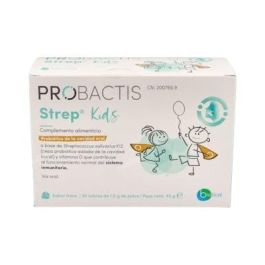 Probactis Strep Kids Fresa Complemento Alimenticio con Streptococcus Salivarius K12 y Vitamina D3 para el Sistema Inmunitario Infantil 30 Sobres Precio: 28.6899998. SKU: B1EBC5X6LW