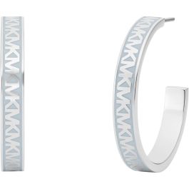 Pendientes Mujer Michael Kors LOGO HOOP Acero Inoxidable Plateado Precio: 109.50000028. SKU: B1JPSJE239