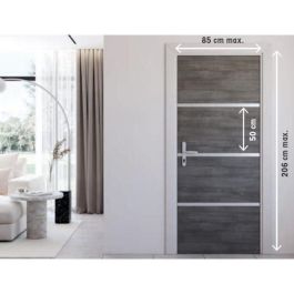 Nordlinger Pro NOR3354768905129 Kit Renovación Puerta Interior, 4 Hojas 85x50cm y 3 Perfiles 85x2cm, Gris Ágata Nordlinger Pro NOR3354768905129 Kit Renovación Puerta Interior, 4 Hojas 85x50cm y 3 Perfiles 85x2cm, Gris Ágata