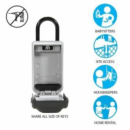 Master Lock Caja de Llaves Segura Retroiluminada con Mango y Combinación Programable de 4 Dígitos para Exterior