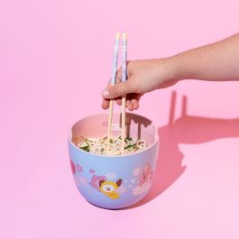 ERIK Bowl Ramen BT21 1400ml con Palillos Bambú y Muescas para Palillos