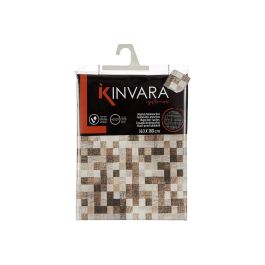 Kinvara Mantel Antimanchas Loneta Cuadros Beige 140x180 cm