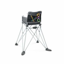 Bright Starts BRI0074451998810 Pop N Dine - Trona de Bebé Plegable, Portátil y Ligera para Viaje, Fácil de Limpiar con Bolsa de Transporte