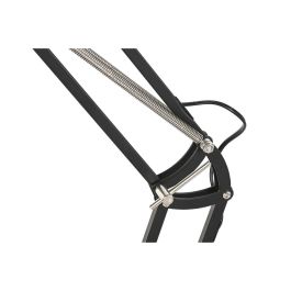 DKD Home Decor Lámpara de Pie Moderna Flexo Negro Metal E27 50W 170 cm Alto Desmontable
