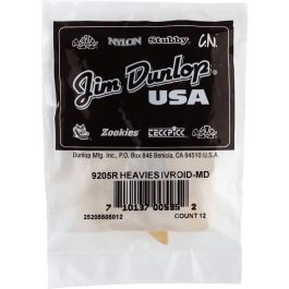Dunlop Púa Pulgar Hueso Medium (Pack De 12)