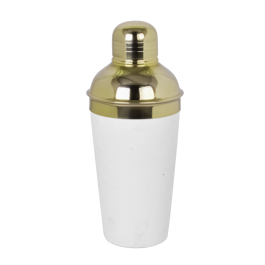 DKD Home Decor Coctelera Loft Blanco Dorado Acero Inoxidable 9.5 x 22 x 9.5 cm Precio: 5.89000049. SKU: B1JN9DLKS2