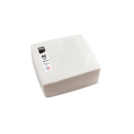 Pronappe Servilleta Celulosa Micro-Grofada 38x38 cm 2 Capas Blanco 40 Unidades