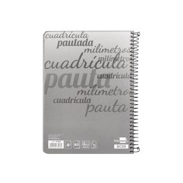 Cuaderno Espiral Liderpapel Cuarto Pautaguia Tapa Dura 80H75 gr Cuadro Pautado 4 mm Con Margen 6 unidades