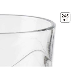 Set 6 Vasos Ondas Vivalto 265 ml - Vidrio Transparente 26x9x15 cm (8 Unidades) Set 6 Vasos Ondas Vivalto 265 ml - Vidrio Transparente 26x9x15 cm (8 Unidades)