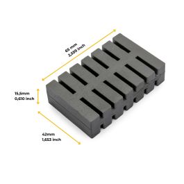 Emuca Lote de 5 pastillas antiolores para tapa de contenedor Recycle, Olor cítrico, Plástico