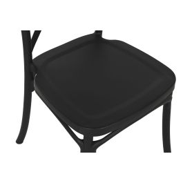 Silla Terraza Y Jardin DKD Home Decor Negro 51 x 88 x 48 cm (4 Unidades) Silla Terraza Y Jardin DKD Home Decor Negro 51 x 88 x 48 cm (4 Unidades)