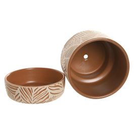 DKD Home Decor Maceta Urban de Terracota 20x20x20 cm - Set de 3 Maceteros de Cerámica Color Terracota