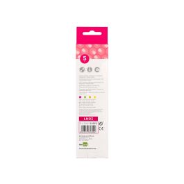 Lapices Fluorescente Liderpapel Jumbo Neon Rosa 5 unidades