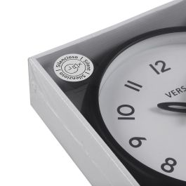 Reloj de Pared Versa Blanco Negro Plástico Reloj de Pared Versa Blanco Negro Plástico