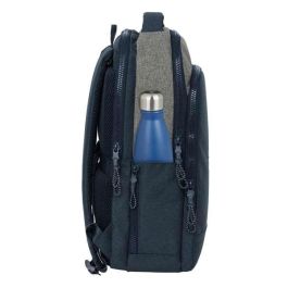 Mochila para Portátil Kappa Dark Navi Gris Azul marino 29 x 44 x 15 cm