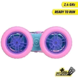 Dickie Toys Vehículo Radiocontrolado Flippy Berry Shaker SMO4006333087356 Rotación 360° Rosa A partir de 6 años