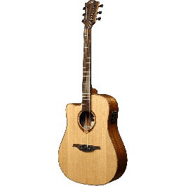 Guitarra Acústica Lâg Dreadnought Cutaway A/E Tramontane 118 - Natural (Zurdos)