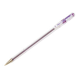 Pentel Boligrafo BK-77 V Violeta Tinta Aceite Punta 0,7mm Trazo 0,27mm Cuerpo Transparente