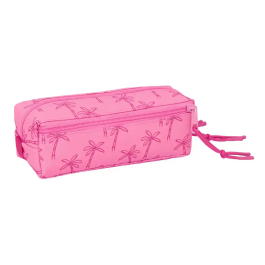Portatodo Triple Lilo & Stitch Chill Rosa Menta 22 x 8,5 x 6 cm